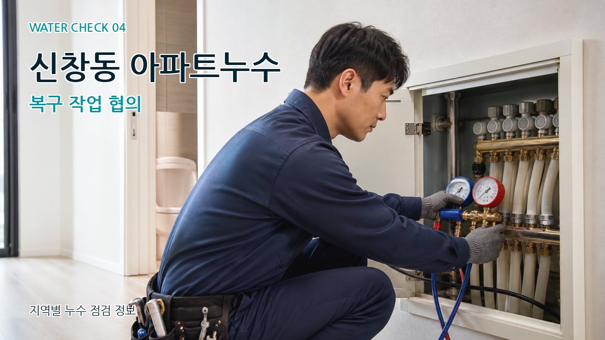 신창동 아파트누수 복구 작업 협의