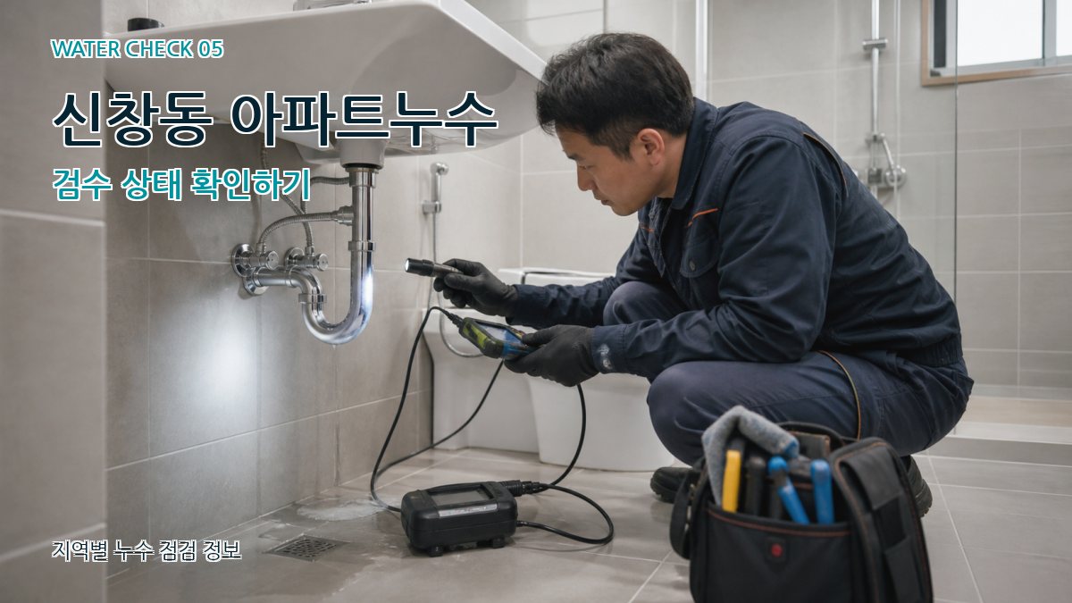 신창동 아파트누수 검수 상태 확인하기