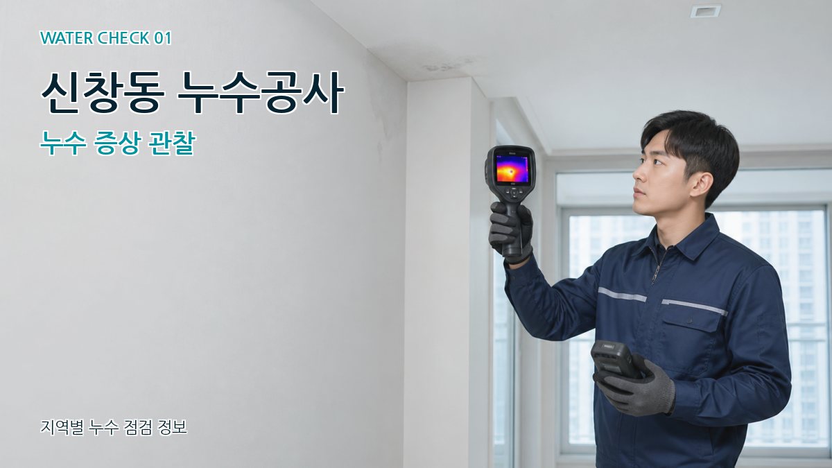신창동 아파트누수 누수탐지 이미지