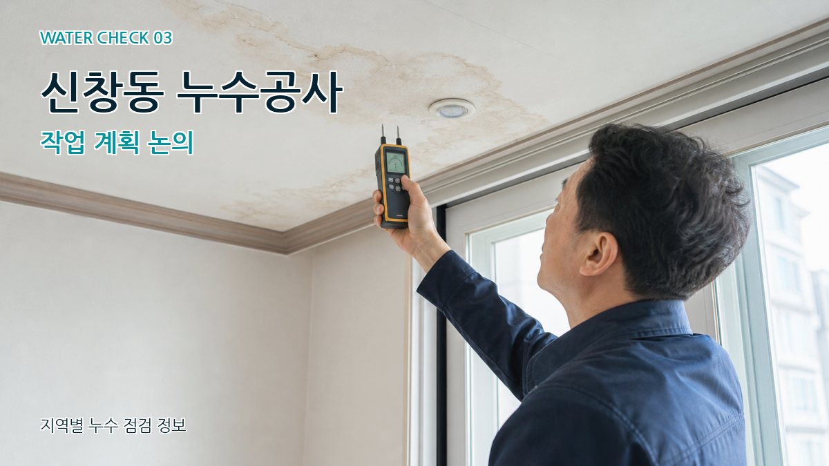 신창동 천장누수 누수탐지 이미지