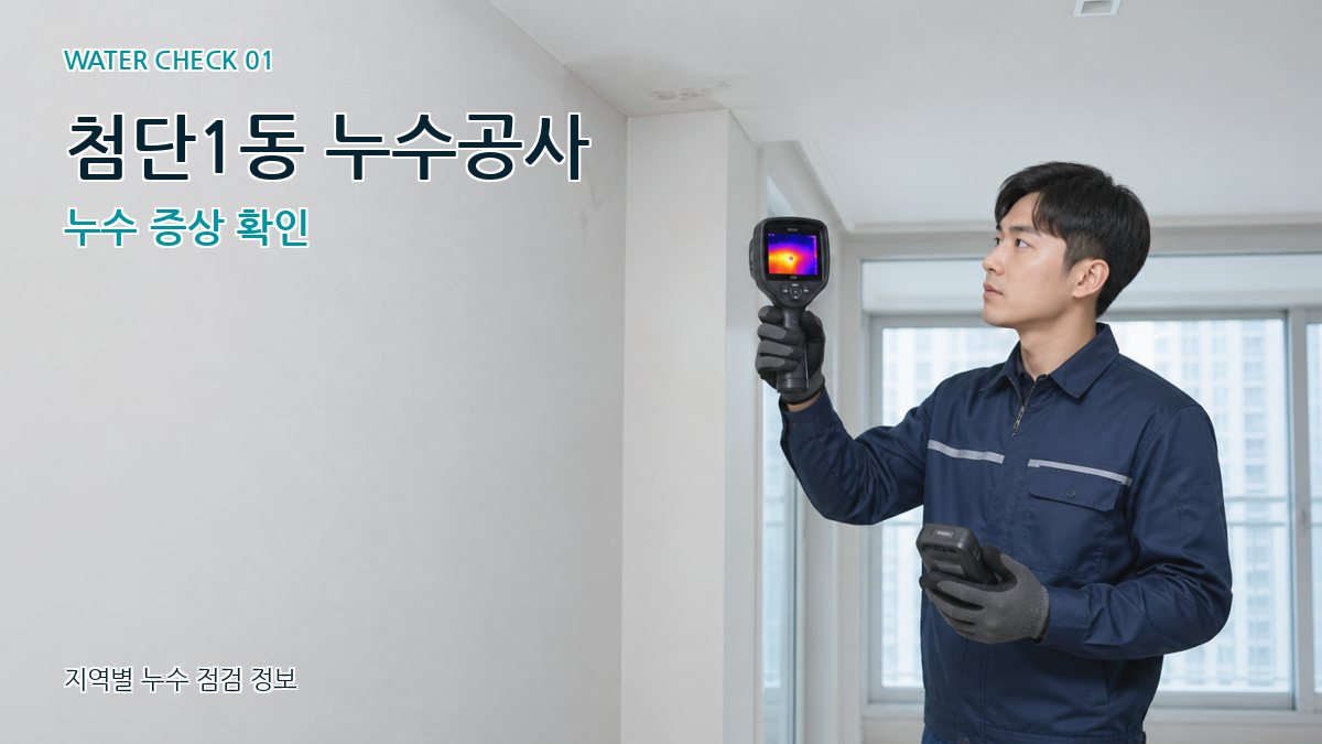 첨단1동 아파트누수 누수탐지 이미지