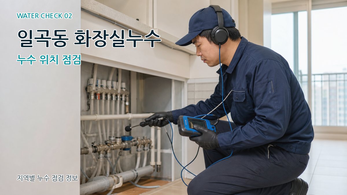 일곡동 화장실누수 누수 위치 점검