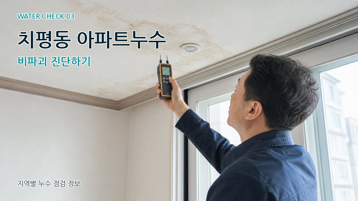 치평동 아파트누수 비파괴 진단하기