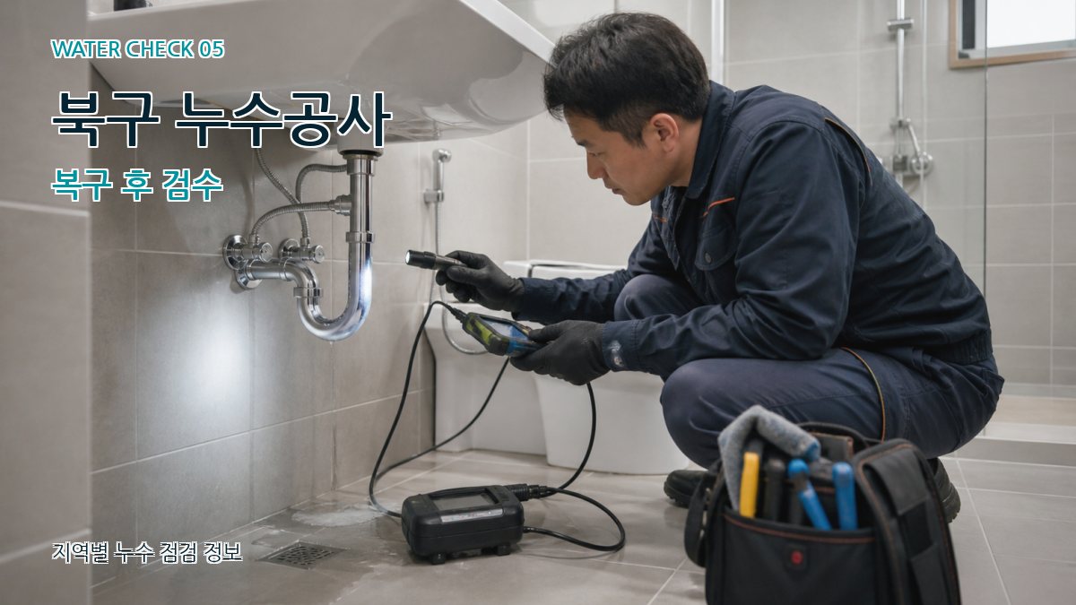 북구 누수공사 누수탐지 이미지
