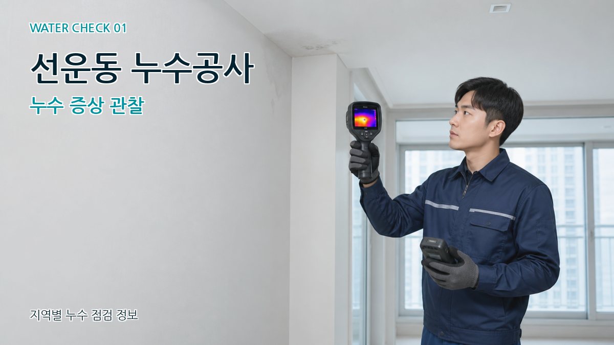 선운동 아파트누수 누수탐지 이미지