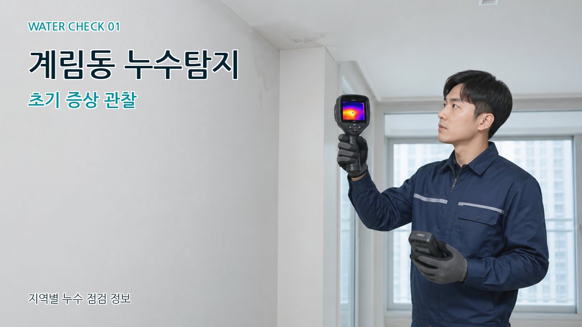 계림동 아파트누수 누수탐지 이미지