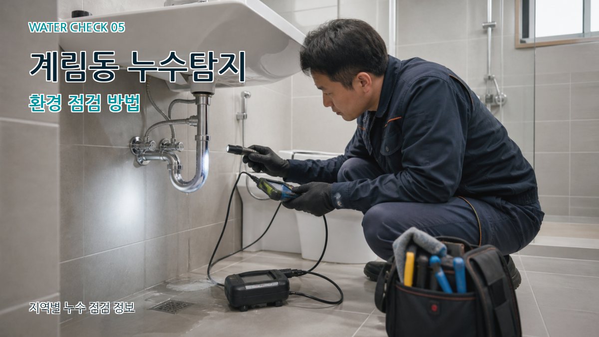 계림동 누수공사 누수탐지 이미지