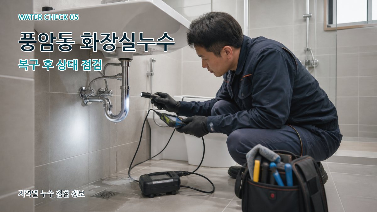 풍암동 누수공사 누수탐지 이미지