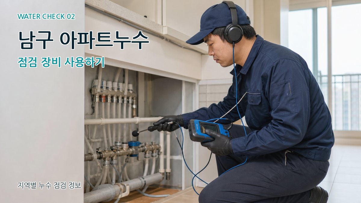 남구 아파트누수 점검 장비 사용하기