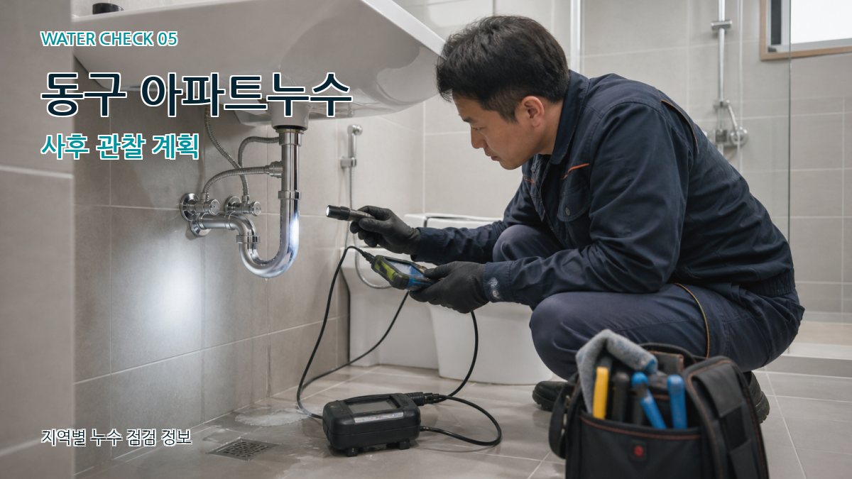 동구 누수공사 누수탐지 이미지