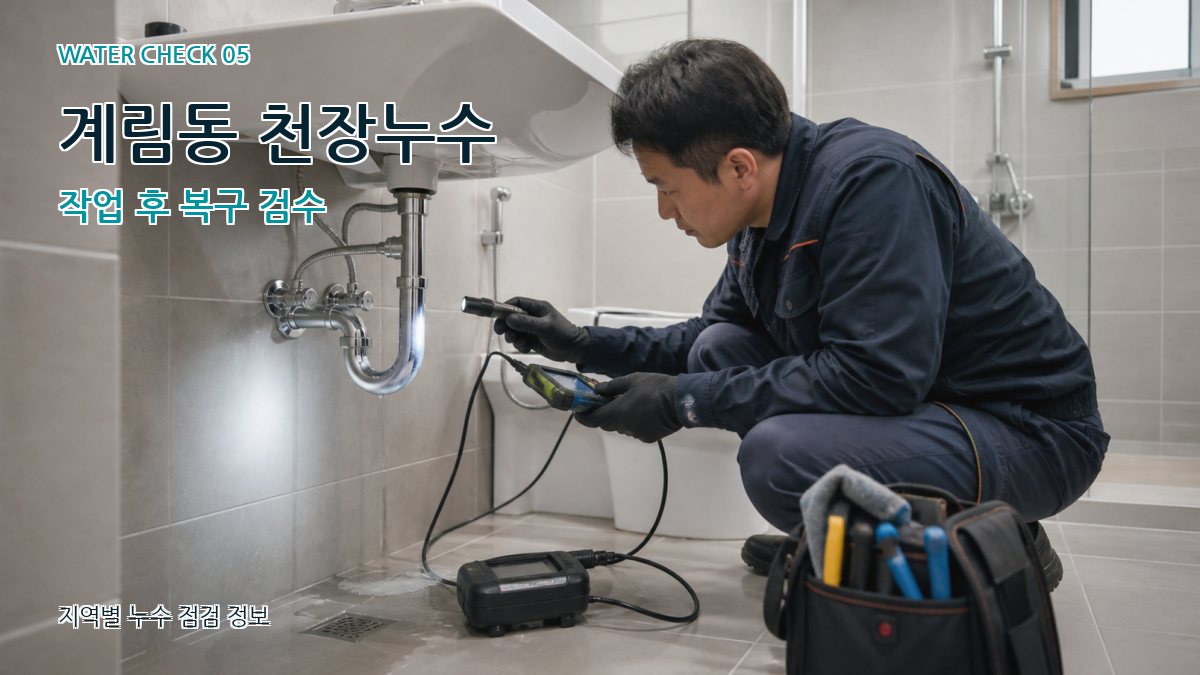 계림동 누수공사 누수탐지 이미지