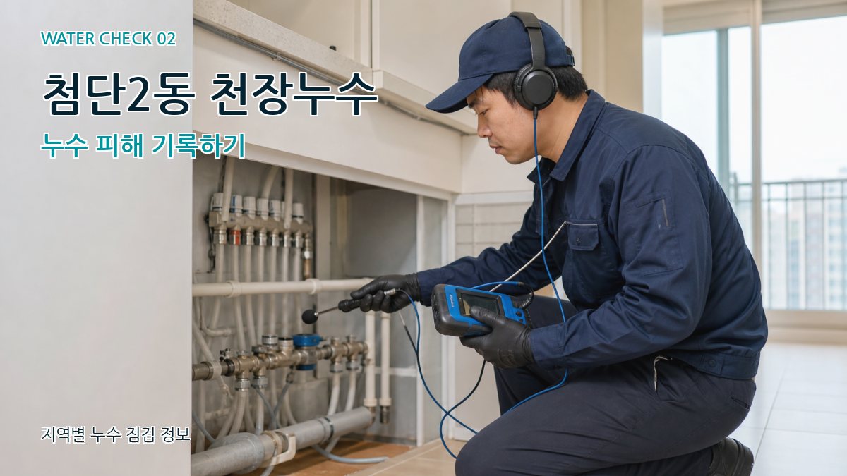 첨단2동 천장누수 누수 피해 기록하기
