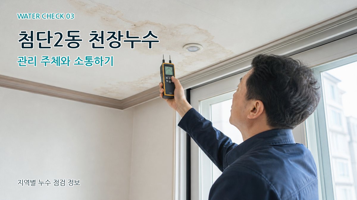 첨단2동 천장누수 관리 주체와 소통하기