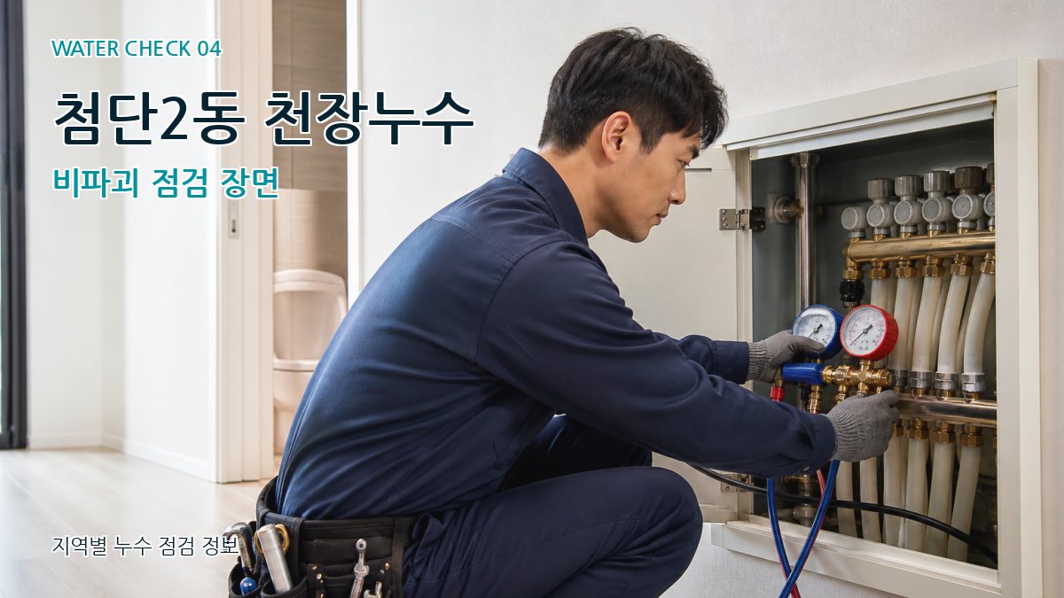 첨단2동 천장누수 비파괴 점검 장면