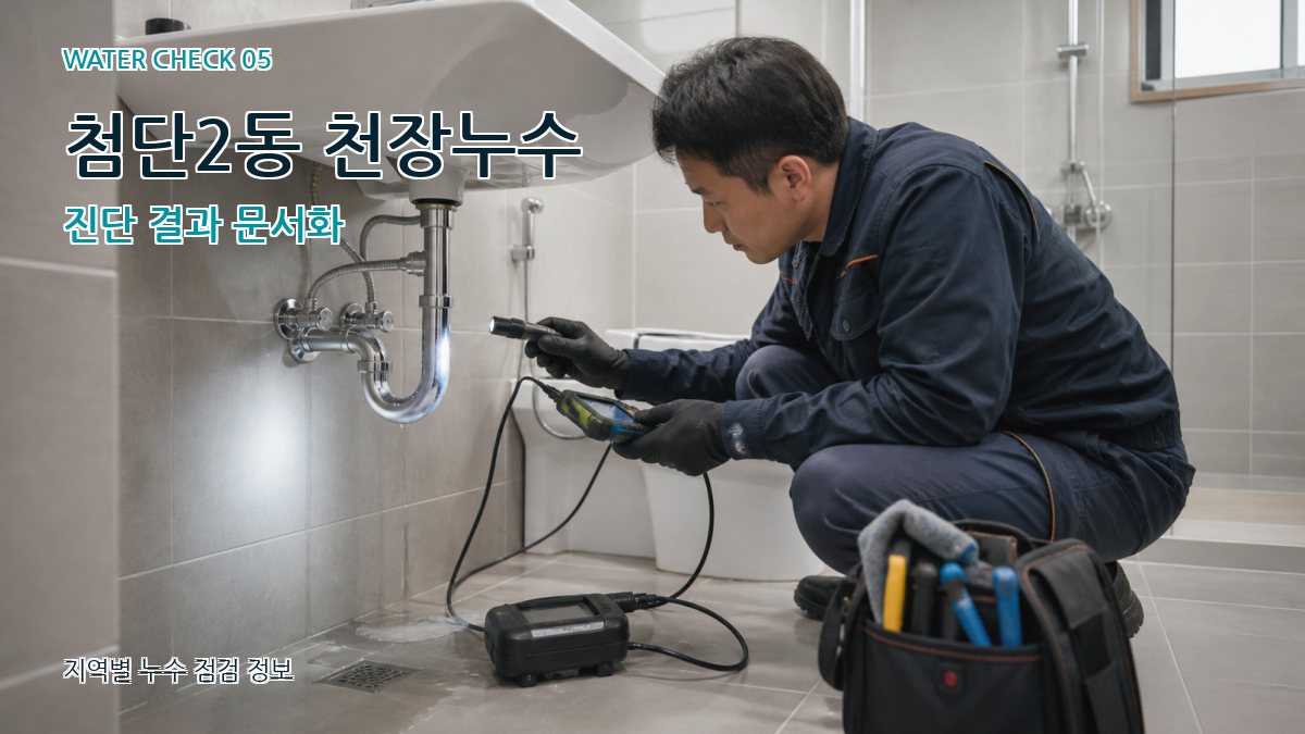 첨단2동 천장누수 진단 결과 문서화