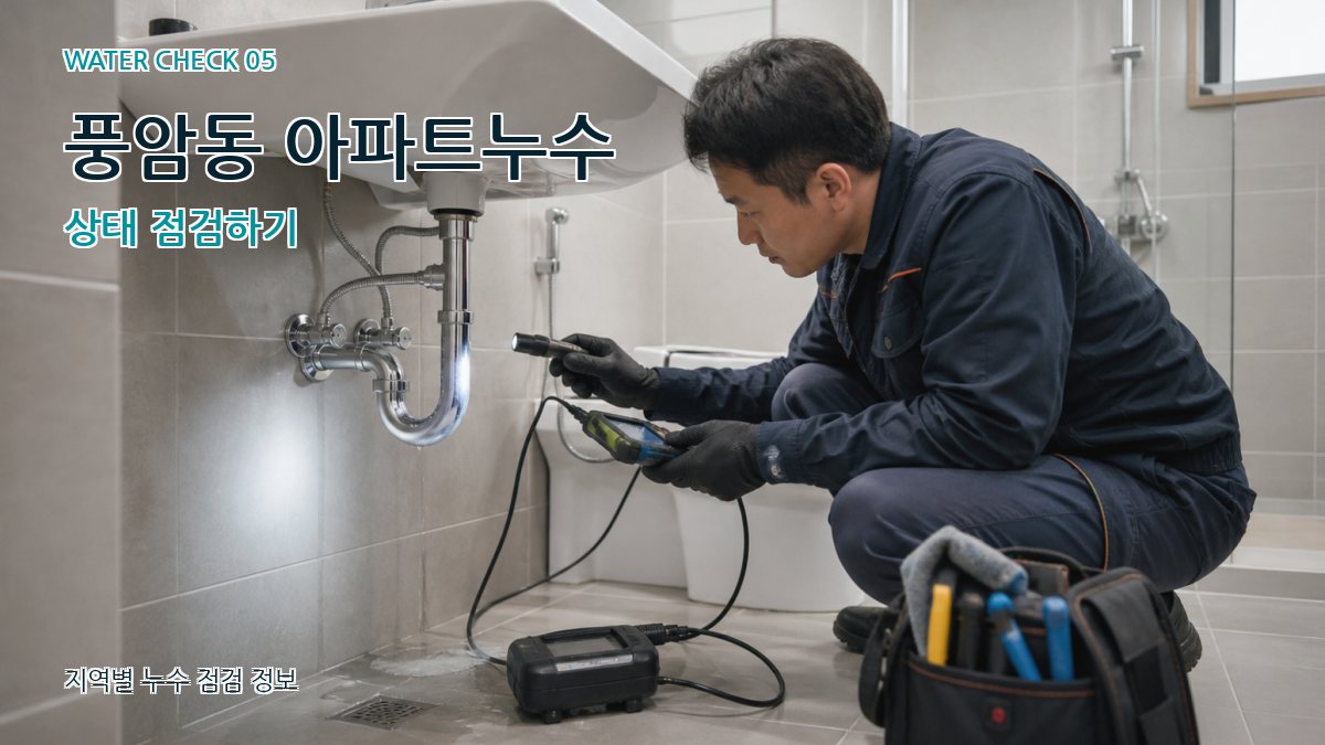 풍암동 아파트누수 상태 점검하기