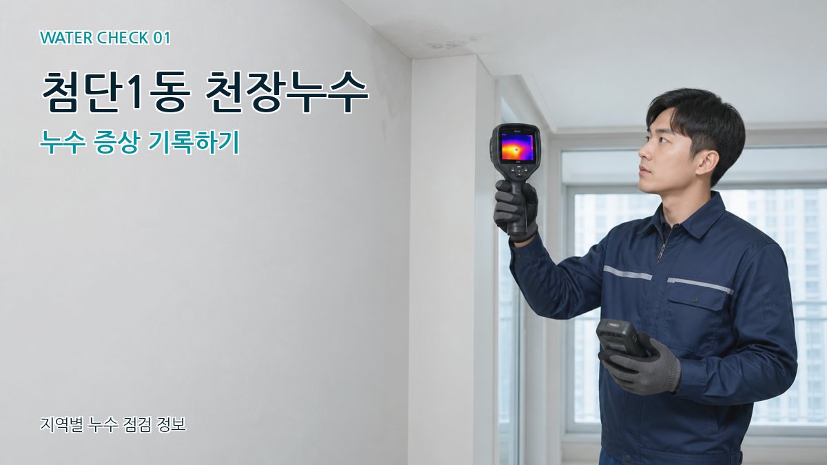 첨단1동 아파트누수 누수탐지 이미지