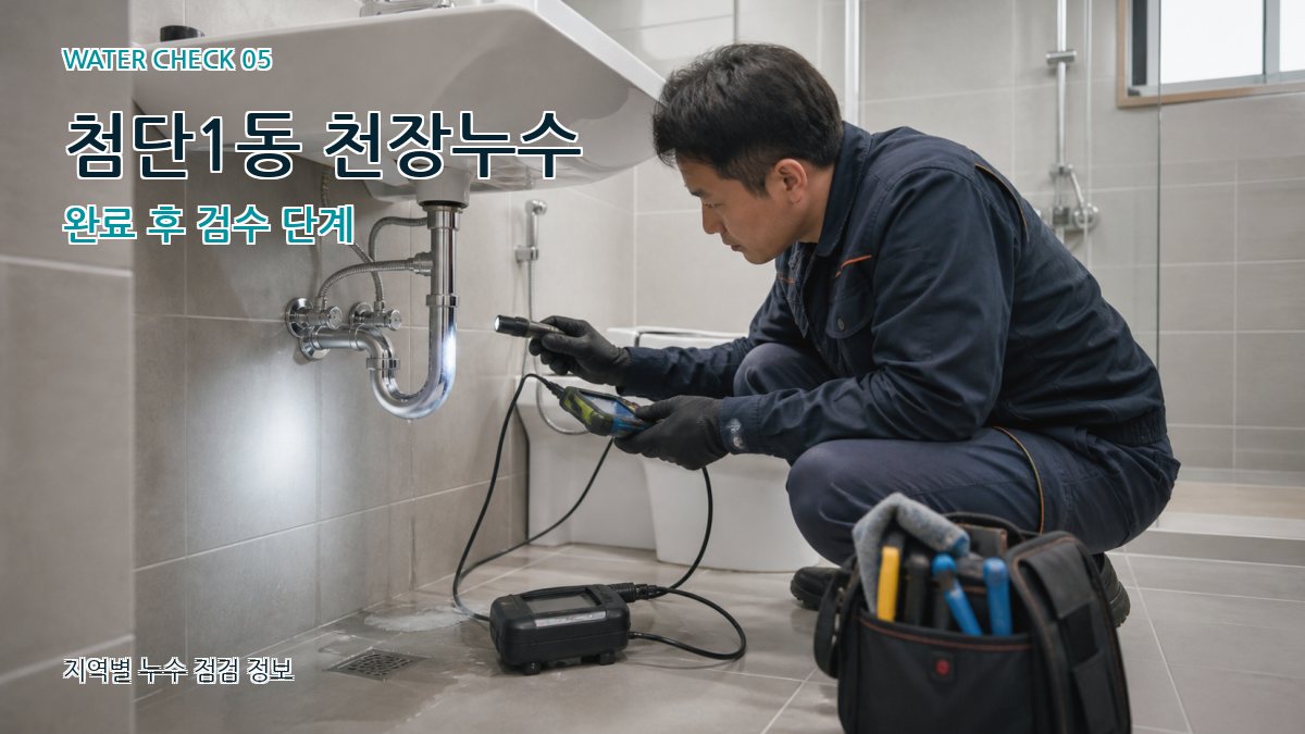 첨단1동 누수공사 누수탐지 이미지