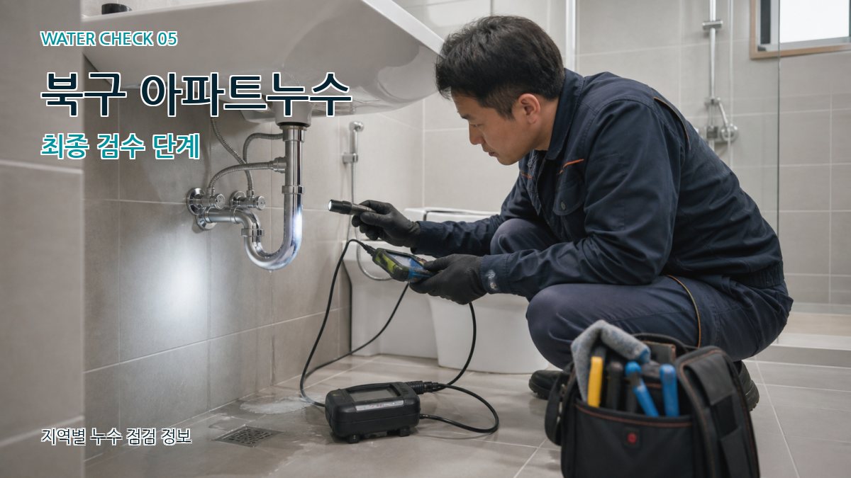 북구 아파트누수 최종 검수 단계