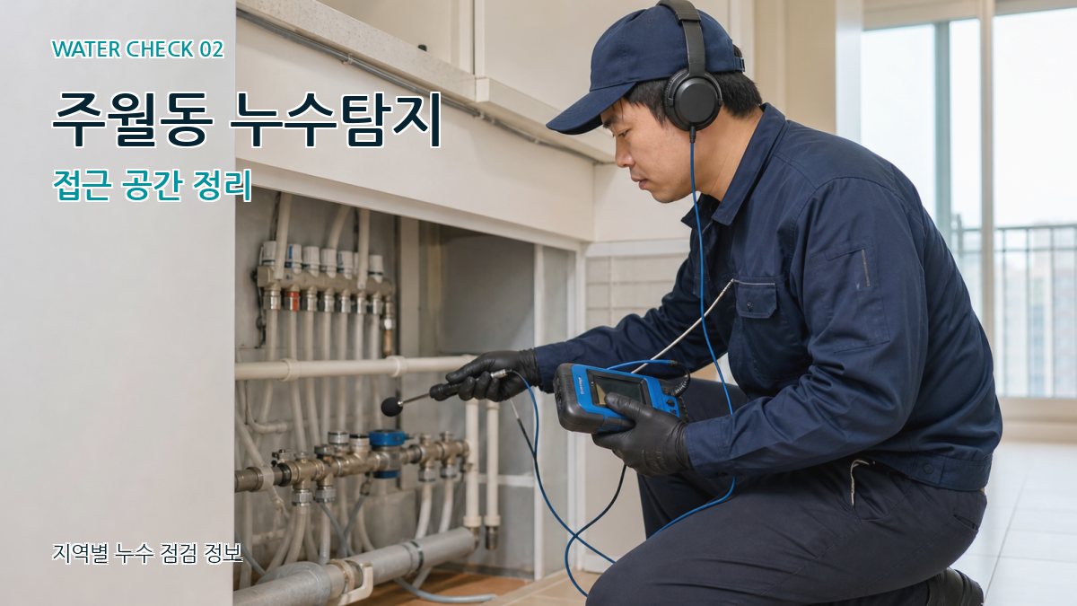 주월동 화장실누수 누수탐지 이미지
