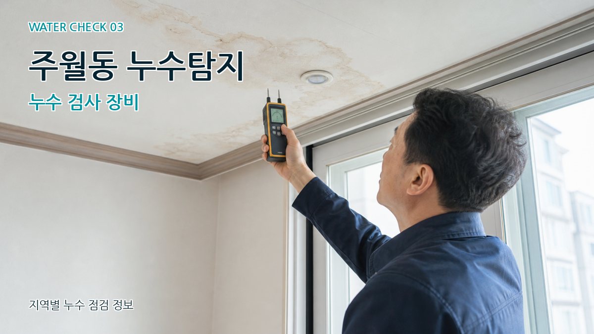 주월동 천장누수 누수탐지 이미지