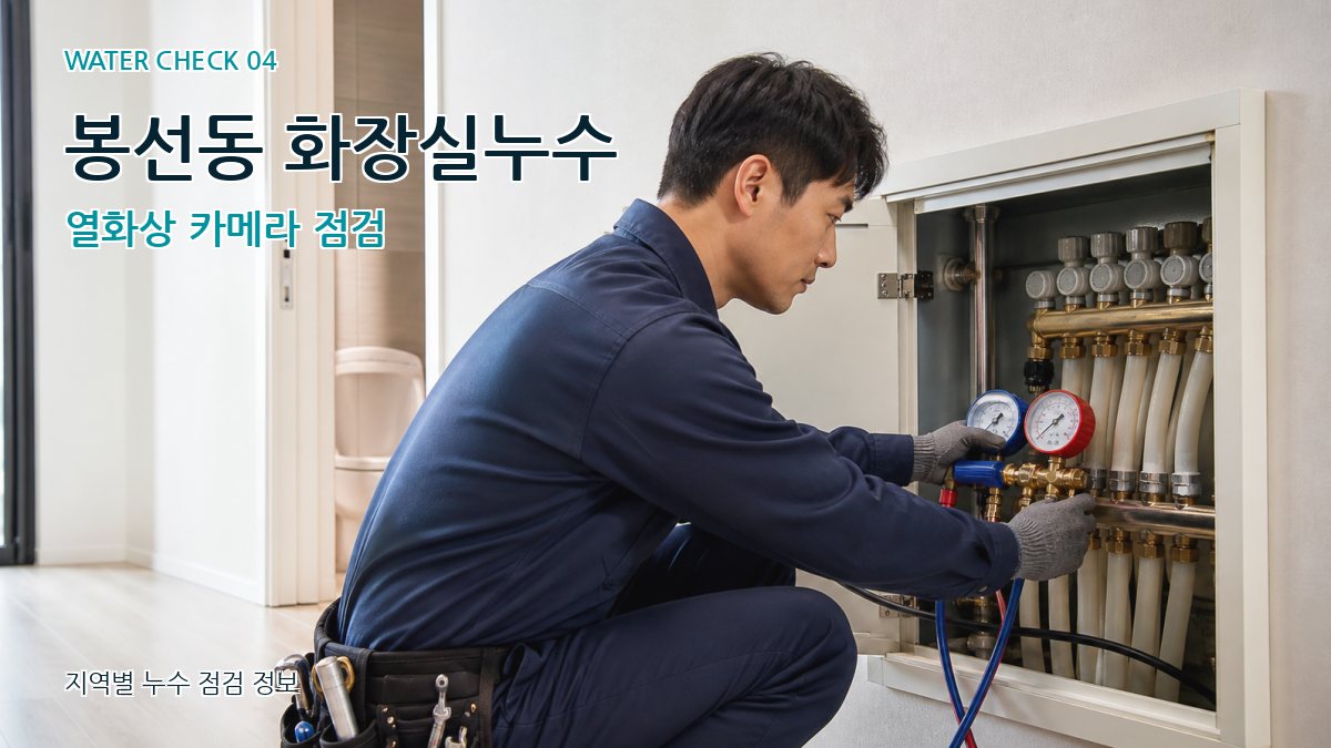 봉선동 화장실누수 열화상 카메라 점검
