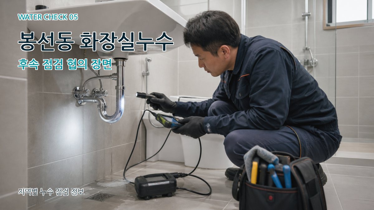 봉선동 화장실누수 후속 점검 협의 장면