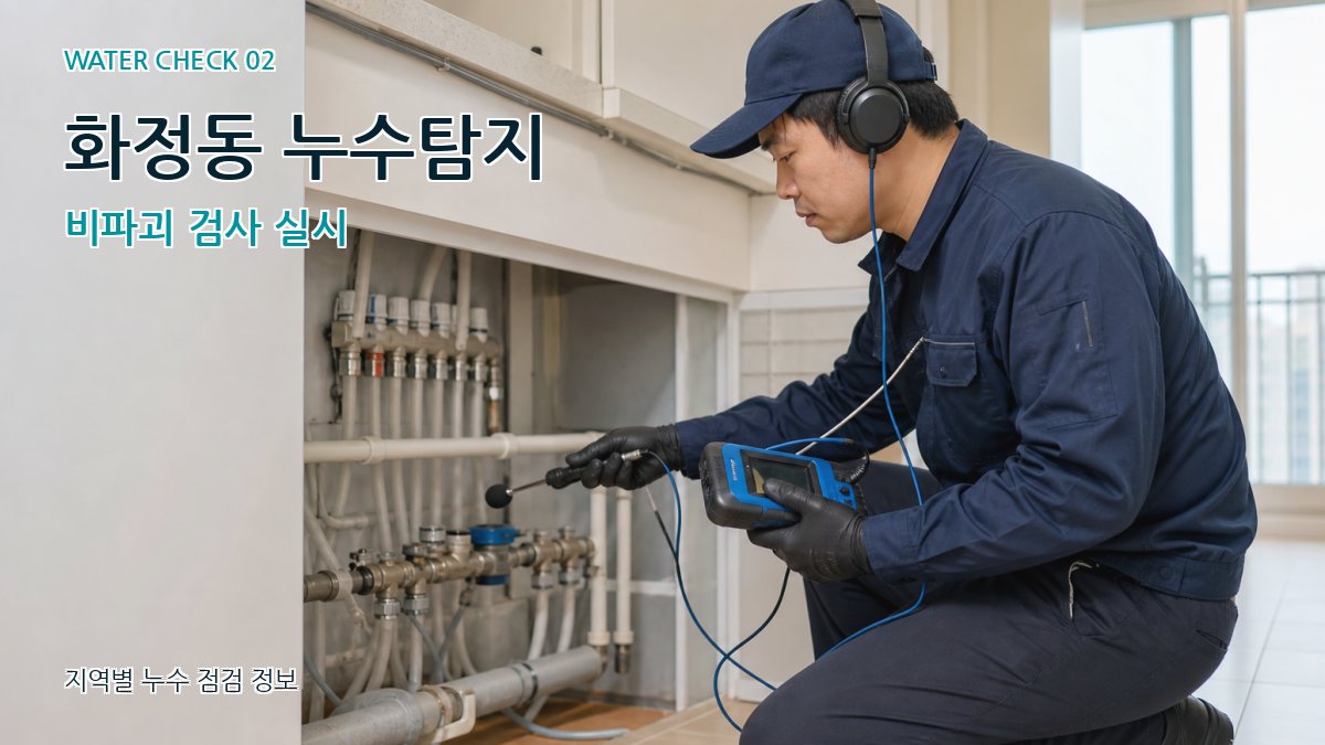 화정동 화장실누수 누수탐지 이미지