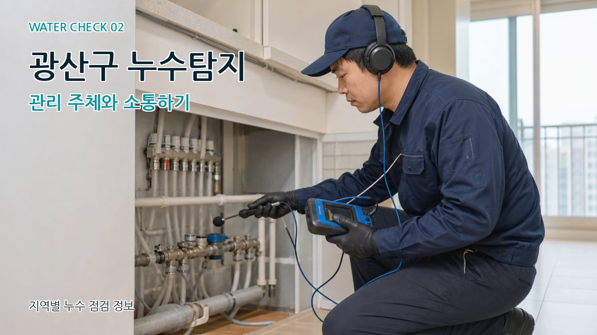 광산구 누수탐지 관리 주체와 소통하기